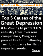 As the Great Depression tightened its grip on the nation, the government was forced to act. Vowing to protect U.S. industry from overseas competitors, Congress passed the Tariff Act of 1930, better known as the Smoot-Hawley Tariff. The measure imposed near-record tax rates on a wide range of imported goods. A number of American trading partners retaliated by imposing tariffs on U.S.-made goods. As a result, world trade fell by two-thirds between 1929 and 1934.